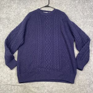 Patrick Malin Donegal Ireland Cable Knit Sweater XXL Fisherman's Chunky Knit